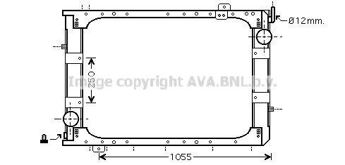 AVA QUALITY COOLING Радиатор, охлаждение двигателя ME2221